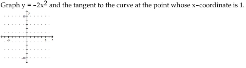 Graph the equation and its tangent.      <div style=padding-top: 35px> 