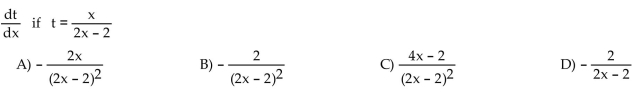 Find the indicated derivative.  <div style=padding-top: 35px> 
