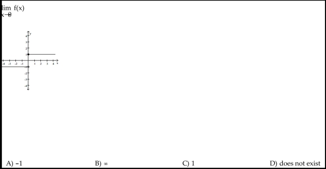Use the graph to evaluate the limit.  <div style=padding-top: 35px> 