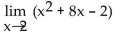 <strong>Find the limit.  </strong> A) -18 B) 18 C) 0 D) does not exist <div style=padding-top: 35px> 