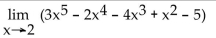 <strong>Find the limit.  </strong> A) 47 B) -161 C) -33 D) -97 <div style=padding-top: 35px> 