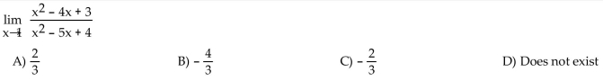 Find the limit, if it exists.  <div style=padding-top: 35px> 
