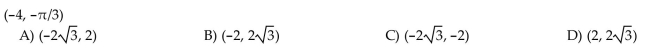Find the Cartesian coordinates of the given point.