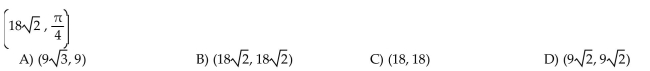 Find the Cartesian coordinates of the given point.