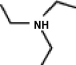 A common inactive ingredient in products such as sunscreen lotions and shampoo is triethyl amine,also known as TEA.Which of the following is the chemical structure for this compound?         (a) (b) (c) (d)  A) a B) b C) c D) d