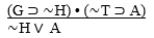 G ∨ ∼T   A)  MP-valid. B)  CD-valid. C)  DD-valid. D)  Invalid. E)  DD-invalid.
