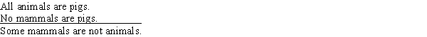 Given the following syllogism:   This syllogism: A)  Commits the existential fallacy from the Aristotelian standpoint only. B)  Is valid from the Aristotelian standpoint. C)  Is invalid from both the Boolean and the Aristotelian standpoints. D)  Is valid from the Boolean standpoint. E)  Commits the existential fallacy from both standpoints.
