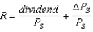 If we divide both sides of the equation   by earnings, we get: A)  the price-earnings ratio. B)  the equilibrium interest rate. C)  firm capital gains/losses. D)  the marginal product of capital. E)  inflation-adjusted prices.
