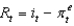 The equation   is called the ________ and   Is the ________. A)  risk premium; discount rate B)  ex ante real interest rate; ex post real interest rate C)  bond yield; real interest rate D)  ex ante nominal interest rate; nominal interest rate E)  nominal interest rate; real interest rate