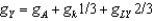 In the combined Solow-Romer model, the growth rate of total output, using the standard production function, is given as: A)    . B)    . C)    . D)    . E)    .