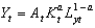 In the combined Solow-Romer model, the growth rate of total output, using the production function   , is given as: A)    . B)    . C)    . D)    . E)    .