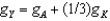 In the growth accounting equation for the standard Cobb-Douglas production function,    .
