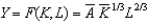 In the production function   ,   Represents: A)  an unknown. B)  the amount of capital in an economy. C)  the amount of labor in an economy. D)  a productivity parameter. E)  an error term.