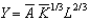 If the production function is given by   and   And K = L = 8, total output equals: A)  Y = 2. B)  Y = 6. C)  Y = 14. D)  Y = 8. E)  None of these answers is correct. 