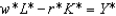 <strong>Suppose the payments to capital and labor are (w*L*)/Y* = 2/3 and (r*K*)/Y*= 1/3, respectively. One implication of this result is:</strong> A) . B) . C) . D) . E) .