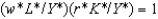 <strong>Suppose the payments to capital and labor are (w*L*)/Y* = 2/3 and (r*K*)/Y* = 2/3, respectively. One implication of this result is:</strong> A) . B) . C) . D) . E) .