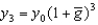 According to the constant growth rate rule, if a variable starts at some initial value y<sub>0</sub> at t = 0 and grows at   at a constant rate   Then the value of the variable in three periods is given by: A)    . B)    . C)    . D)    . E)    .