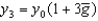 According to the constant growth rate rule, if a variable starts at some initial value y<sub>0</sub> at t = 0 and grows at   at a constant rate   Then the value of the variable in three periods is given by: A)    . B)    . C)    . D)    . E)    .