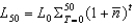 Suppose there are L<sub>0</sub> people in the world today. If the population growth rate equals   , then in 50 years, the world population will be: A)    . B)    . C)    . D)    . E)    .