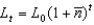 Suppose population growth is given by   , where L<sub>0</sub> is the population today,   Is the population in t periods, and   Is the population constant growth rate. If we do not know what value   Takes but do know the values of L<sub>0</sub>,   , and t, we can calculate   By punching ________ into our calculators. A)    B)    C)    D)    E)   