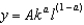 Suppose k, l, and A grow at constant rates given by        and    The growth rate of y if    is  
