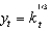 Suppose y<sub>0</sub>=100 and assume k grows at a constant rate    percent per year. If    what is the approximate value of y in 50 years?