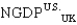 Define E =$/£ as the dollar/pound exchange rate and NGDP<sub>UK</sub> as the United Kingdom's nominal GDP; then   , the United Kingdom's nominal GDP in dollars, is given by: A)    . B)    . C)    . D)    . E)  None of these answers is correct. 