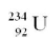 The product of the alpha decay of the uranium isotope   is A)   B)     C)   D)  