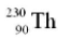 The product of the alpha decay of the uranium isotope   is A)   B)     C)   D)  