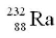 The product of the alpha decay of the uranium isotope   is A)   B)     C)   D)  