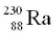 The product of the alpha decay of the uranium isotope   is A)   B)     C)   D)  
