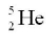 The helium isotope   undergoes beta decay with the emission of an electron. The product of the decay is A)   B)   C)   D)  