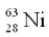 When a nucleus of the copper isotope   emits a positron, it becomes A)    B)    C)   D)  