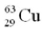 When a nucleus of the copper isotope   emits a positron, it becomes A)    B)    C)   D)  