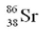 The product of the gamma decay of the strontium isotope   is A)   B)   C)   D)  