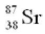 The product of the gamma decay of the strontium isotope   is A)   B)   C)   D)  