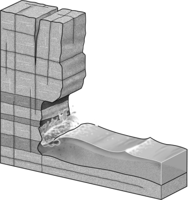 Notice the cliff in the image below.Is this cliff stable? Why or why not? What could be done to increase the stability of the cliff?  