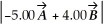 Vectors   and   Are shown in the figure. What is   ?   A)  31.8 B)  -32.0   - 2.00   C)  1028 D)  34.0 E)  -2.00   - 32.0  