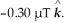 A point charge Q moves on the x-axis in the positive direction with a speed of 280 m/s.A point P is on the y-axis at y = +70 mm.The magnetic field produced at the point P,as the charge moves through the origin,is equal to   What is the charge Q? (μ<sub>0</sub> = 4π × 10<sup>-7</sup> T • m/A)  A)  -53 μC B)  +53 μC C)  -39 μC D)  +39 μC E)  +26 μC