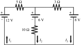 For the circuit shown in the figure,all quantities are accurate to 2 significant figures.What is the value of the current I<sub>1</sub>?   A)  0.32 A B)  0.11 A C)  0.29 A D)  0.61 A E)  0.89 A