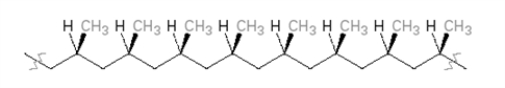 Classify the following polymer.   A)  isotactic B)  syndiotactic C)  atactic