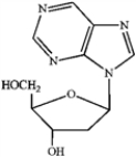 Which of the following is deoxyadenosine? A   B   C   D   ​ A)  A B)  B C)  C D)  D