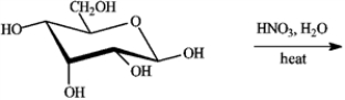 Refer to the sugars below to answer the following question(s). Choose the sugar that best fits each description. There is only one correct answer for each question, but sugars may be used more than once. Indicate each answer by the corresponding letter.          -Draw the structure of the product of the following reaction.  