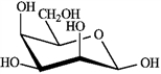 What is the correct structure for α-D-glucopyranose? A)    B)    C)    D)   