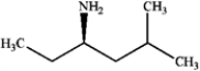 What is the IUPAC name of the following compound?   A)  (R) -4-amino-2-methylhexane B)  (S) -4-amino-2-methylhexane C)  N-ethyl N-(3-methylpropyl)  amine D)  (R) -3-amino-5-methylhexane