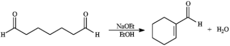 Consider the reaction below to answer the following question(s) .   -Refer to instructions. The product of this reaction is: A)  a β, γ-unsaturated aldehyde B)  an α, β-unsaturated ketone C)  an α, β-unsaturated aldehyde D)  an enol