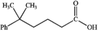 What is the IUPAC name of the following compound?   A)  5,5-dimethyl-5-phenylpentanoic acid B)  5-methyl-5-phenylhexanoic acid C)  2,2-dimethylphenylpropanoic acid D)  5,5-dimethyl-5-phenylbutanal