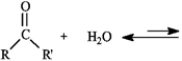 Consider the reaction below to answer the following question.   -The substance formed in the following reaction is called:   A)  vicinal diol B)  geminal diol C)  acetal D)  hydrate E)  b or d