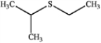 What is the IUPAC name of the following compound?   A)  ethyl isopropyl thiol B)  2-methylsulfanylpropane C)  ethyl isopropyl disulfide D)  ethyl isopropyl sulfide