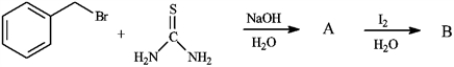 Predict the major products of the following by drawing the structures of A and B.  